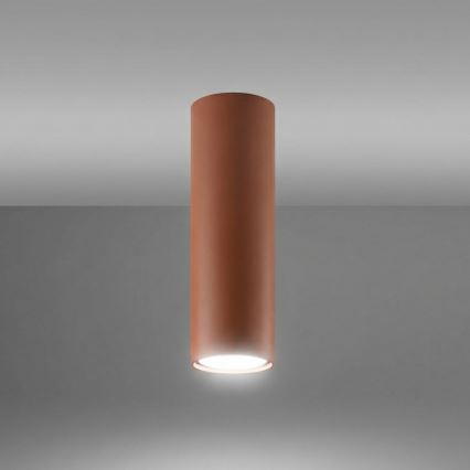 Spotlamp LAGOS 1xGU10/10W/230V 20 cm bruin
