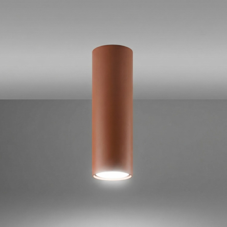 Spotlamp LAGOS 1xGU10/10W/230V 20 cm bruin