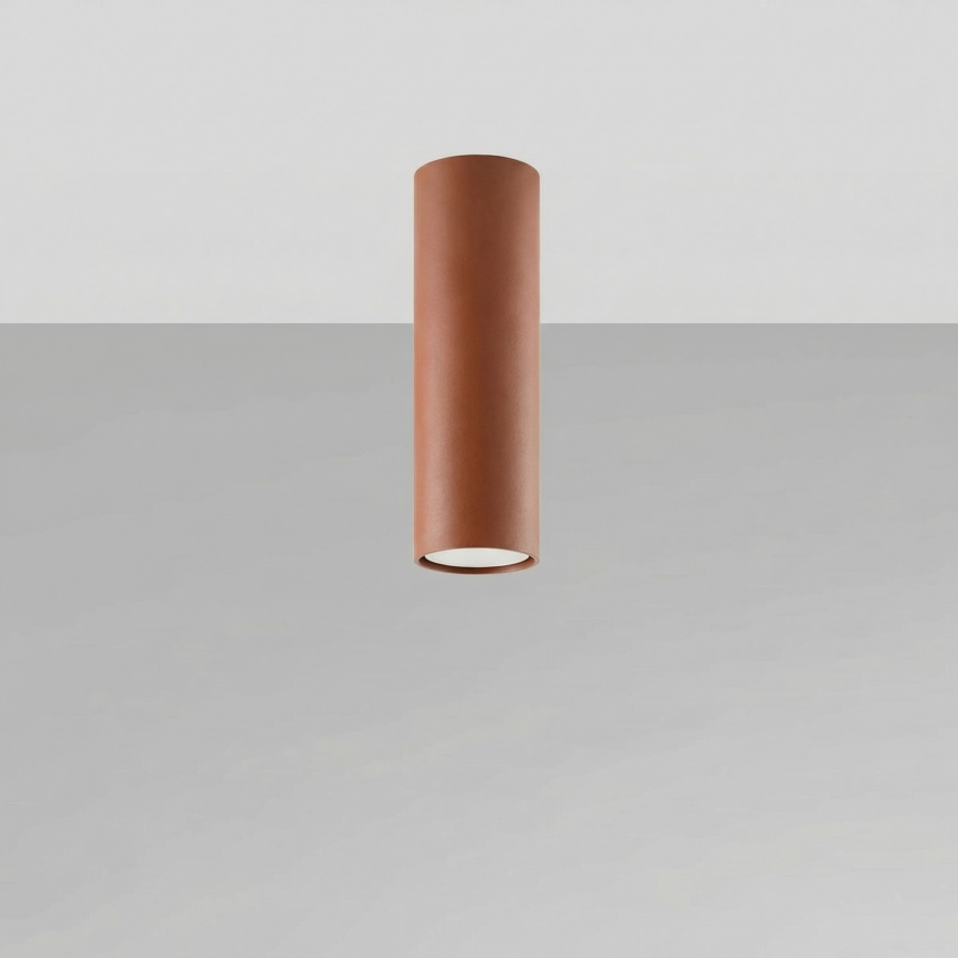 Spotlamp LAGOS 1xGU10/10W/230V 20 cm bruin