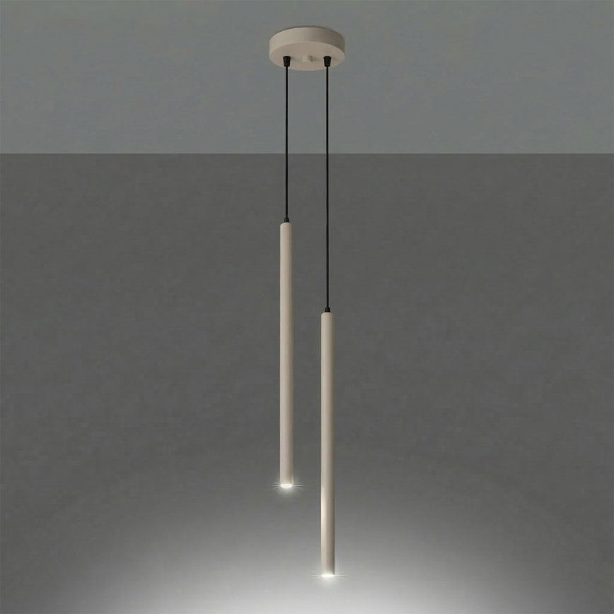 Hanglamp aan kabel PASTELO 2xG9/8W/230V taupe