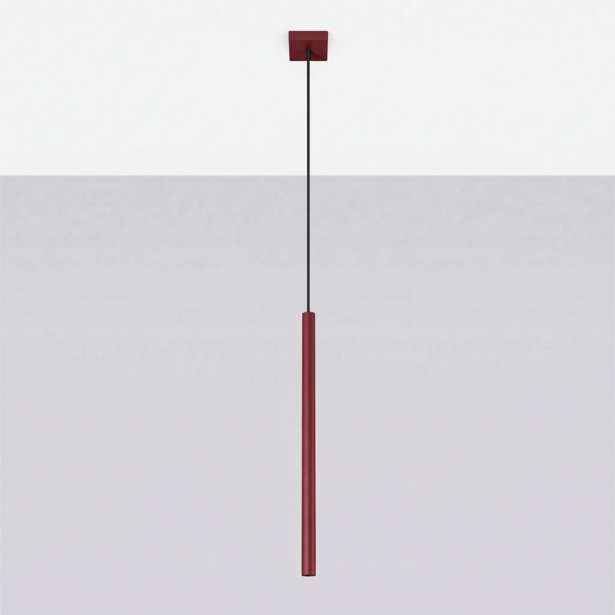 Hanglamp met kabel PASTELO 1xG9/8W/230V rood