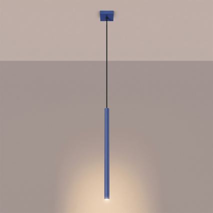 Hanglamp aan kabel PASTELO 1xG9/8W/230V blauw