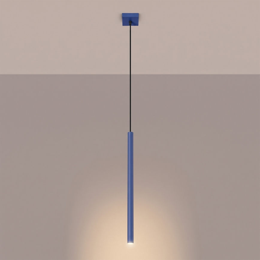 Hanglamp aan kabel PASTELO 1xG9/8W/230V blauw