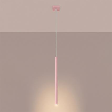 Hanglamp met snoer PASTELO 1xG9/8W/230V roze
