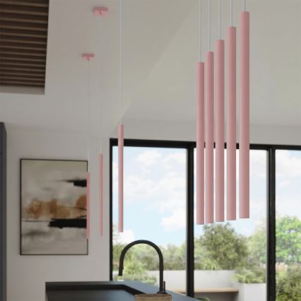 Hanglamp met snoer PASTELO 1xG9/8W/230V roze