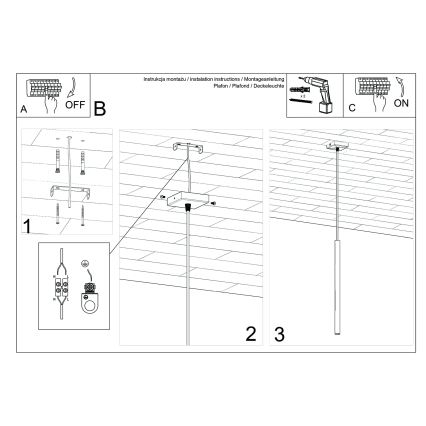 Hanglamp met snoer PASTELO 1xG9/8W/230V roze
