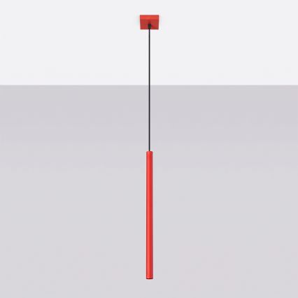 Hanglamp aan snoer PASTELO 1xG9/8W/230V rood