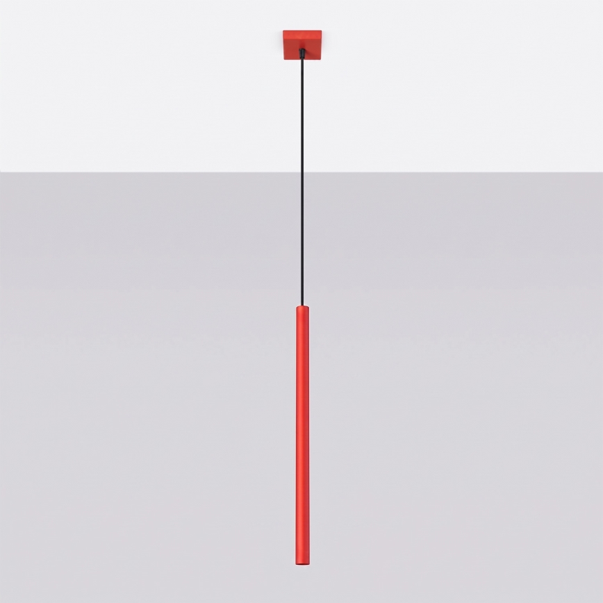 Hanglamp aan snoer PASTELO 1xG9/8W/230V rood
