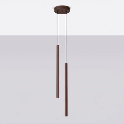 Hanglamp met kabel PASTELO 2xG9/8W/230V bruin
