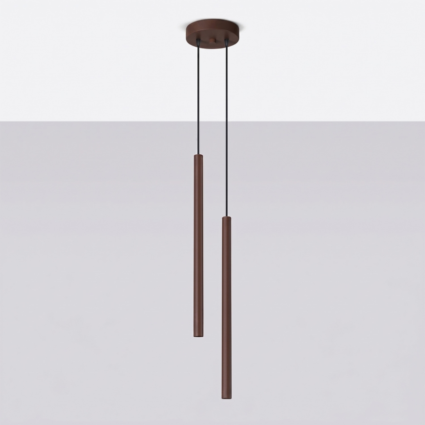 Hanglamp met kabel PASTELO 2xG9/8W/230V bruin