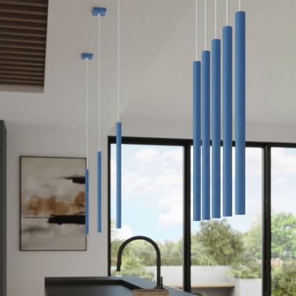 Pendellamp PASTELO met kabel, 1xG9/8W/230V, blauw