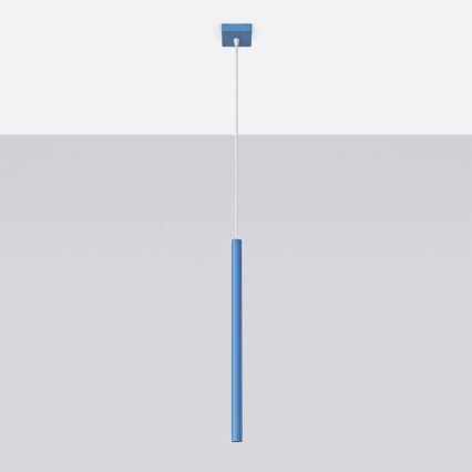 Pendellamp PASTELO met kabel, 1xG9/8W/230V, blauw