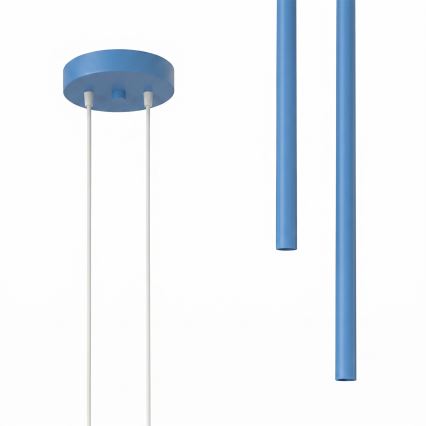Hanglamp aan kabel PASTELO 2xG9/8W/230V blauw
