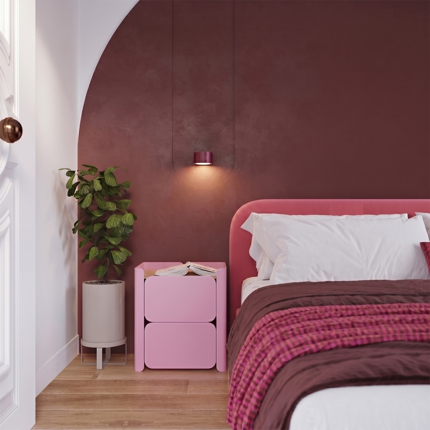 Wandlamp MODO 1xGX53/10W/230V rood