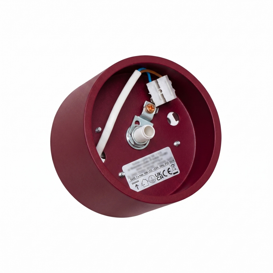 Spotlamp MODO 1xGX53/10W/230V rood