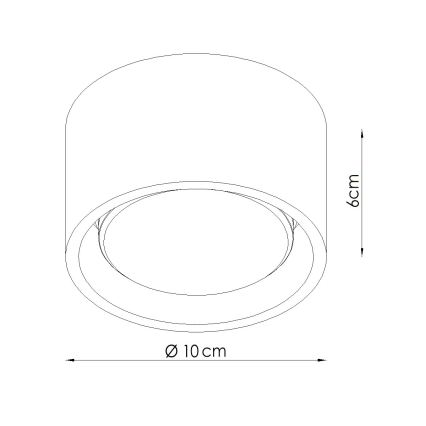 Spotlamp MODO 1xGX53/10W/230V rood
