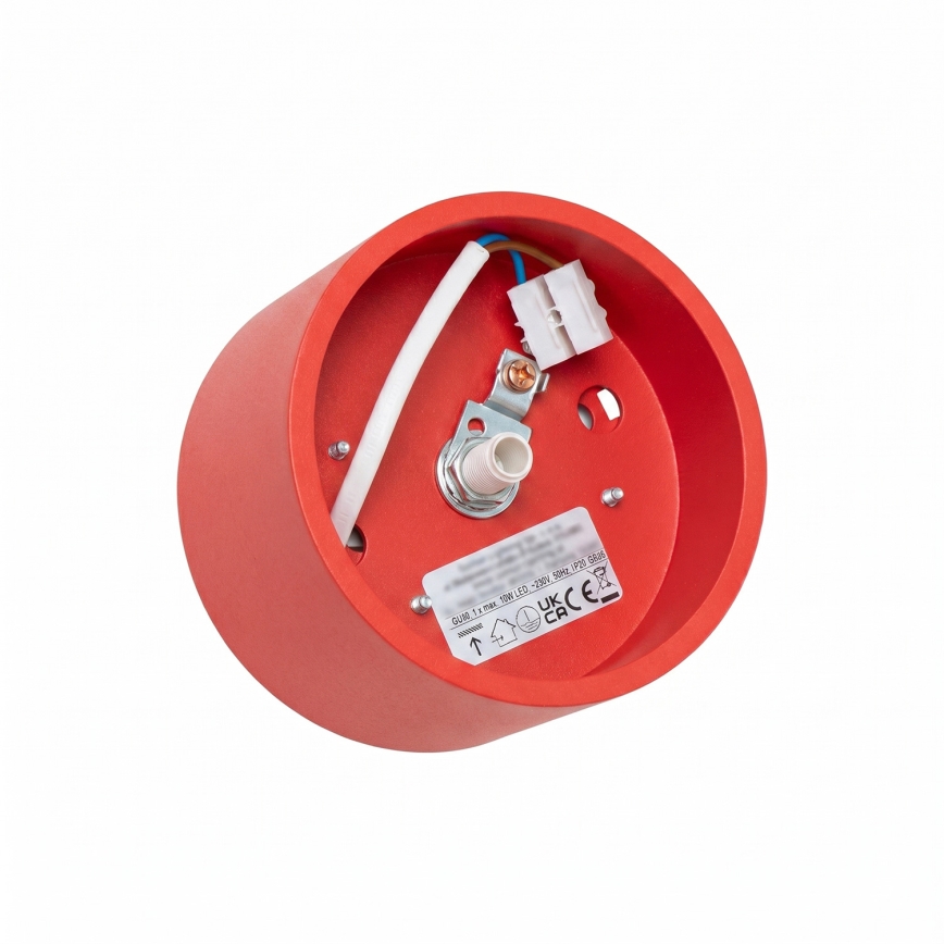 Spotlamp MODO 1xGX53/10W/230V rood