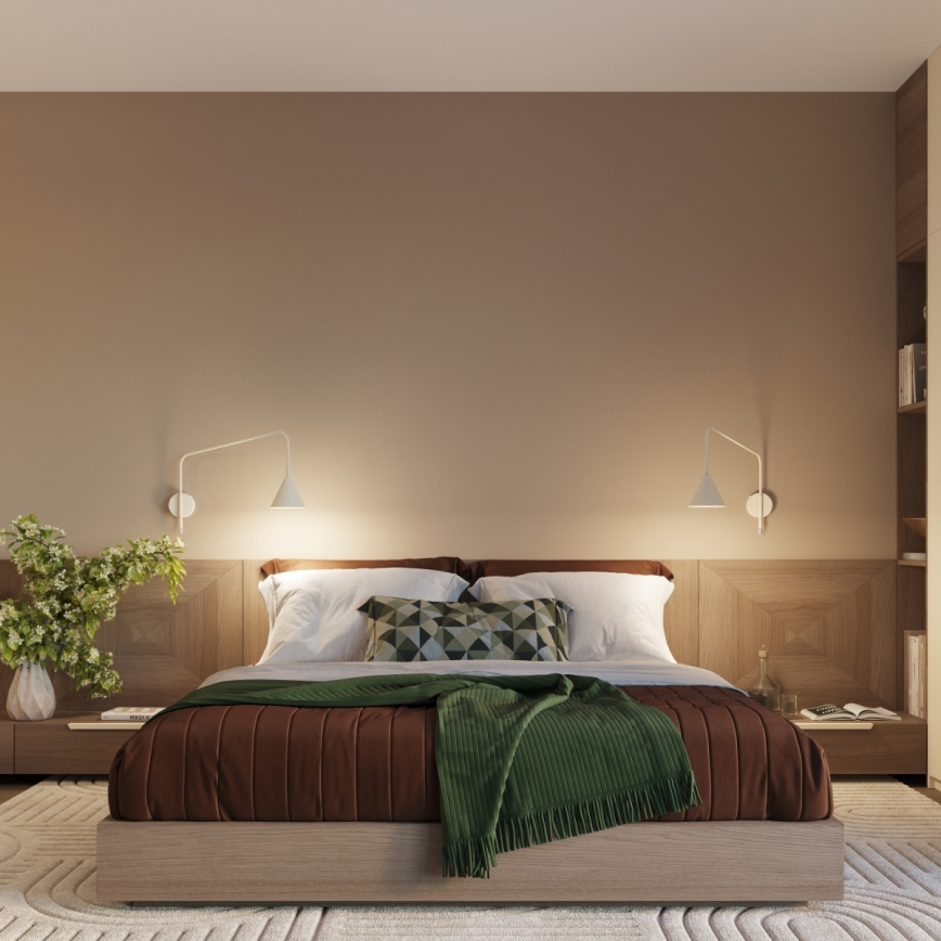 Wandlamp NOX 1xE14/10W/230V crème