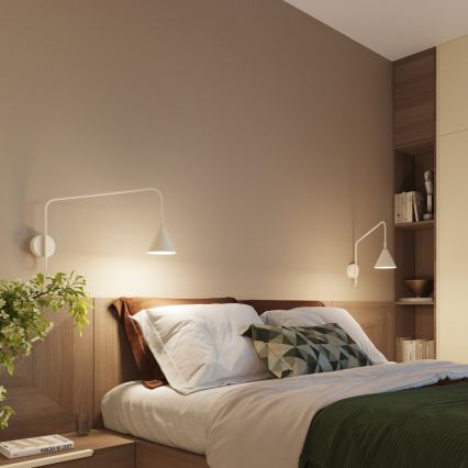 Wandlamp NOX 1xE14/10W/230V crème