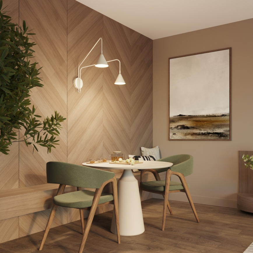 Wandlamp NOX 2xE14/10W/230V crèmekleurig