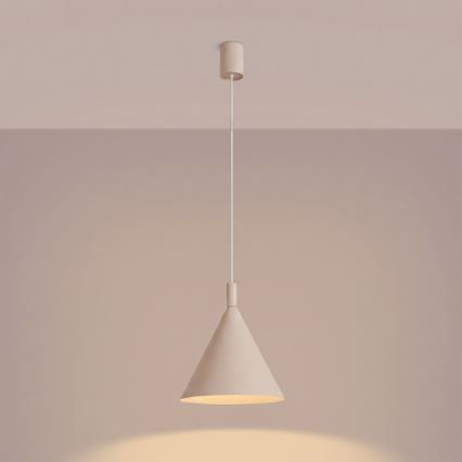 Snoerhanglamp NOX 1xE27/15W/230V crème