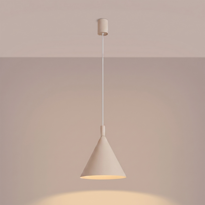 Snoerhanglamp NOX 1xE27/15W/230V crème