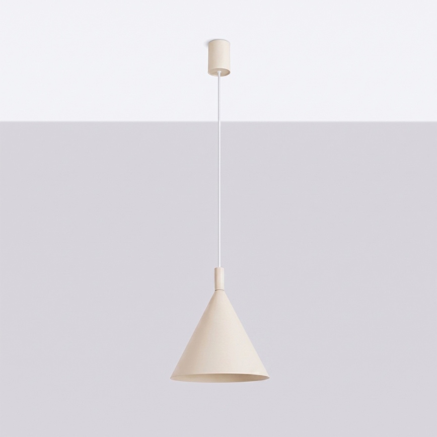 Snoerhanglamp NOX 1xE27/15W/230V crème