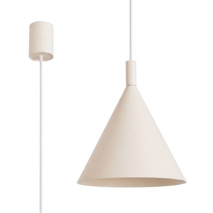 Snoerhanglamp NOX 1xE27/15W/230V crème