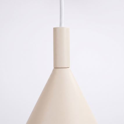 Snoerhanglamp NOX 1xE27/15W/230V crème