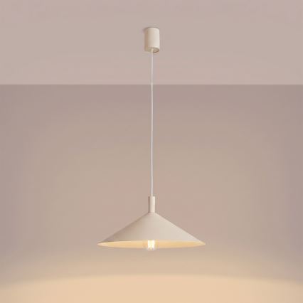 Hanglamp aan kabel NOX 1xE27/15W/230V crème
