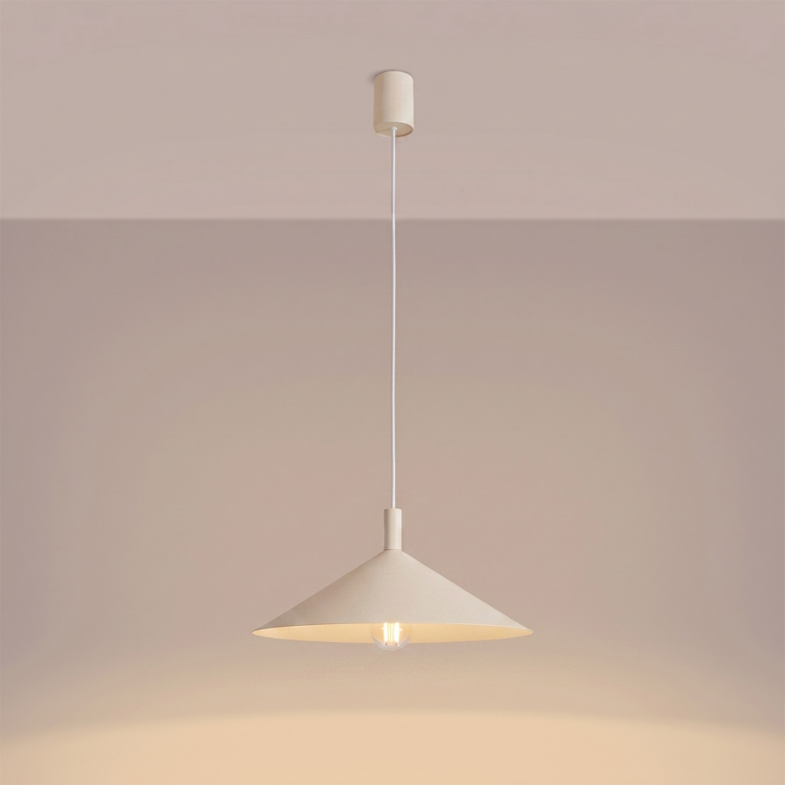 Hanglamp aan kabel NOX 1xE27/15W/230V crème