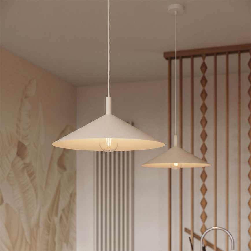 Hanglamp aan kabel NOX 1xE27/15W/230V crème