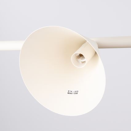 Pendellamp met kabel NOX 4xE14/10W/230V crème
