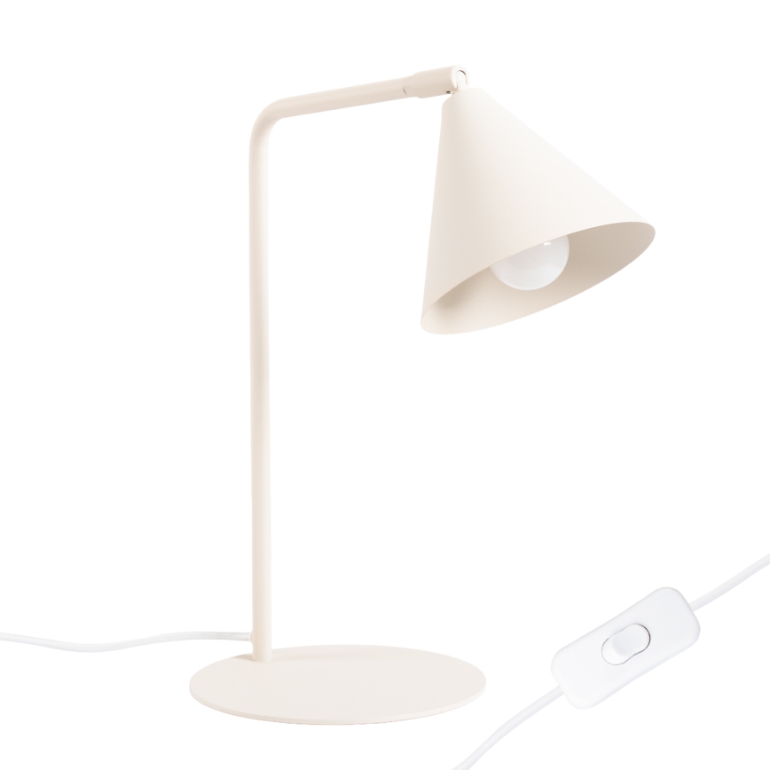 Tafellamp NOX 1xE14/10W/230V crème