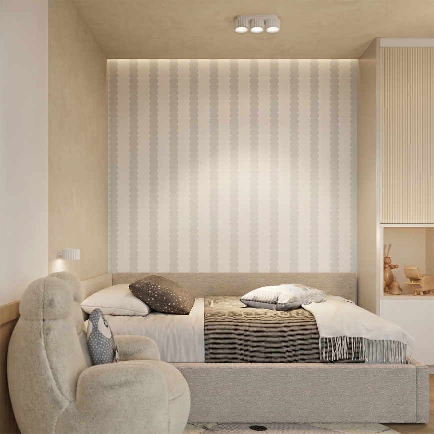 Wandlamp AURA 1xGX53/10W/230V wit