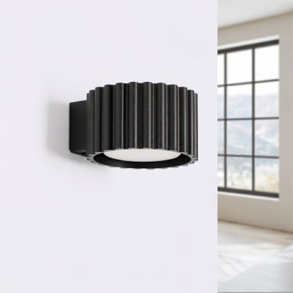 Wandlamp AURA 1xGX53/10W/230V zwart