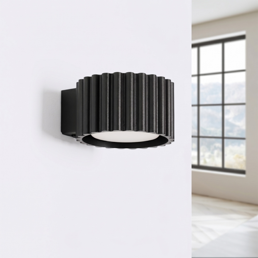 Wandlamp AURA 1xGX53/10W/230V zwart
