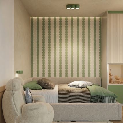 Wandlamp AURA 1xGX53/10W/230V groen
