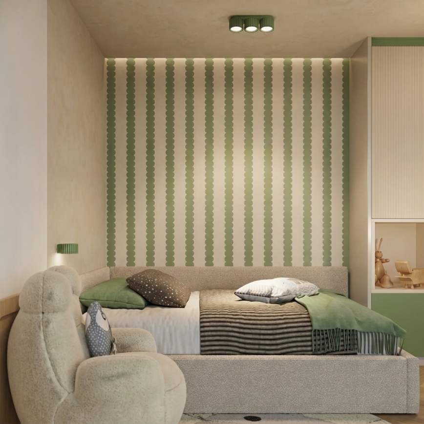 Wandlamp AURA 1xGX53/10W/230V groen