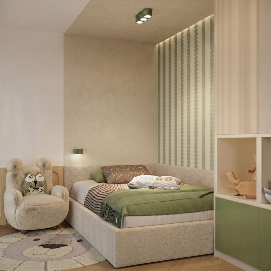 Wandlamp AURA 1xGX53/10W/230V groen