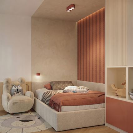 Wandlamp AURA 1xGX53/10W/230V oranje