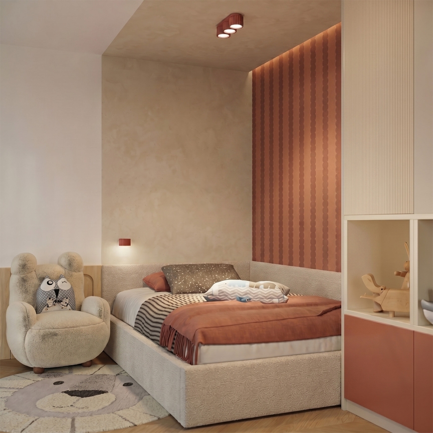 Wandlamp AURA 1xGX53/10W/230V oranje