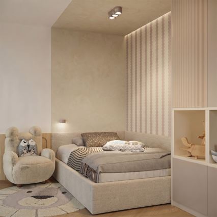 Wandlamp AURA 1xGX53/10W/230V taupe