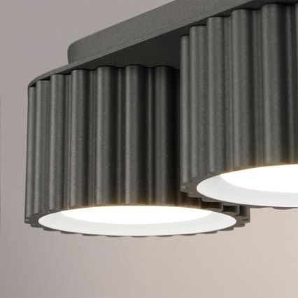 Spotarmatuur AURA 3xGX53/10W/230V zwart
