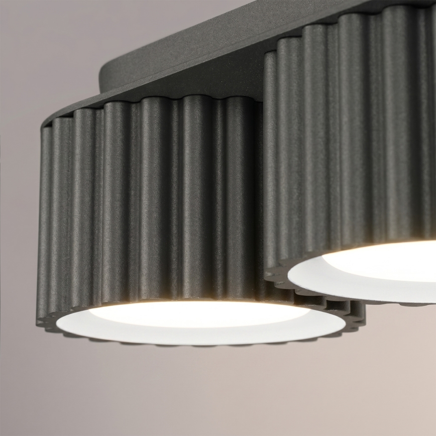 Spotarmatuur AURA 3xGX53/10W/230V zwart