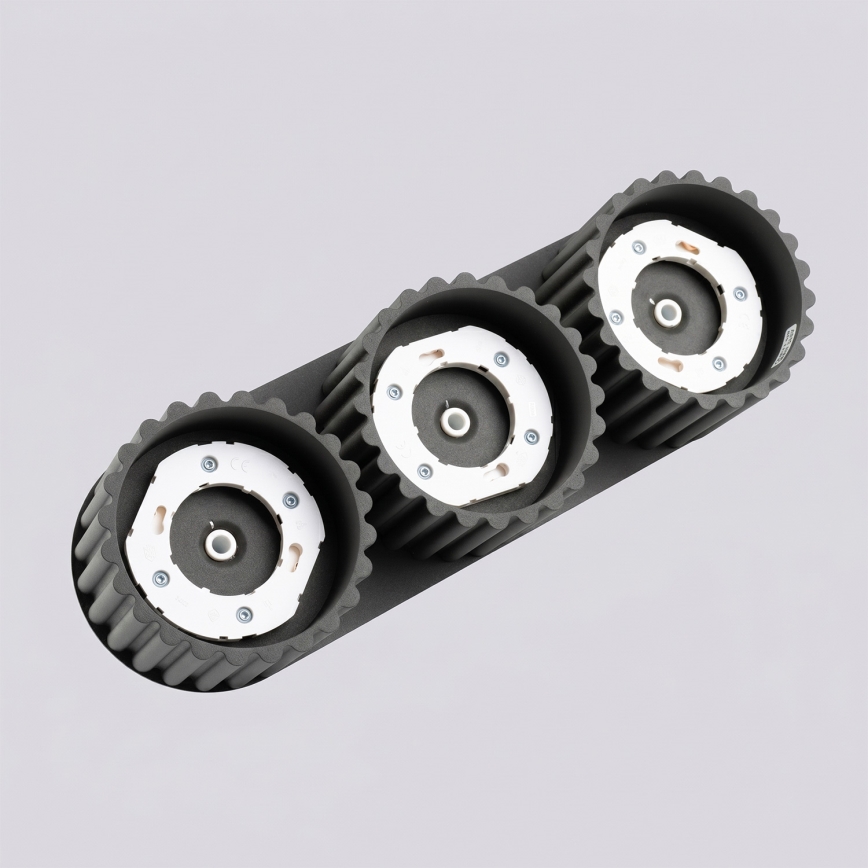 Spotarmatuur AURA 3xGX53/10W/230V zwart