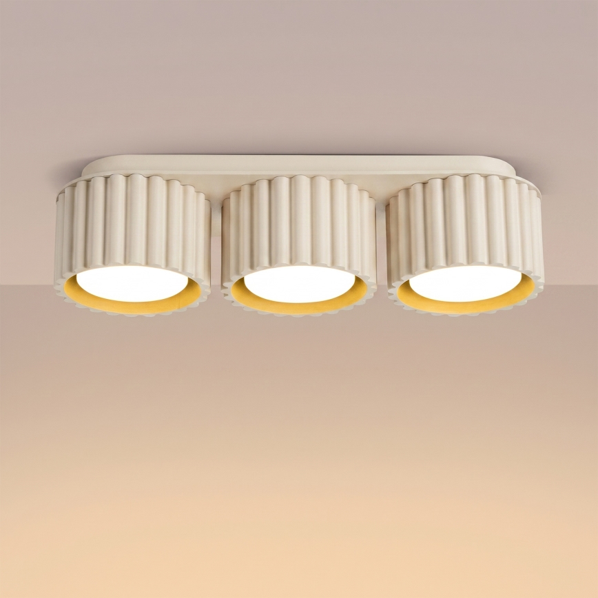 Plafondspot AURA 3xGX53/10W/230V crèmekleurig