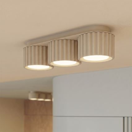 Plafondspot AURA 3xGX53/10W/230V crèmekleurig