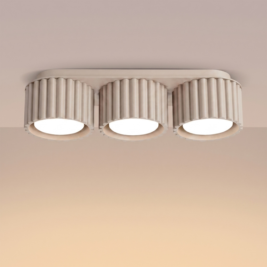 Spotlamp AURA 3xGX53/10W/230V taupe