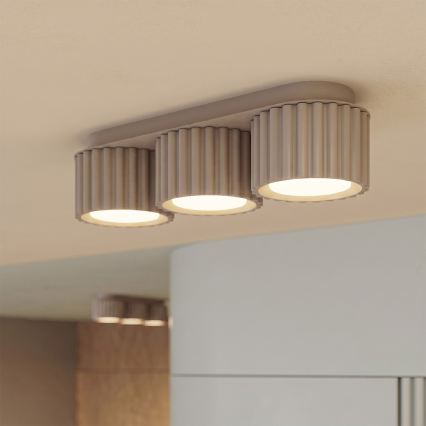 Spotlamp AURA 3xGX53/10W/230V taupe
